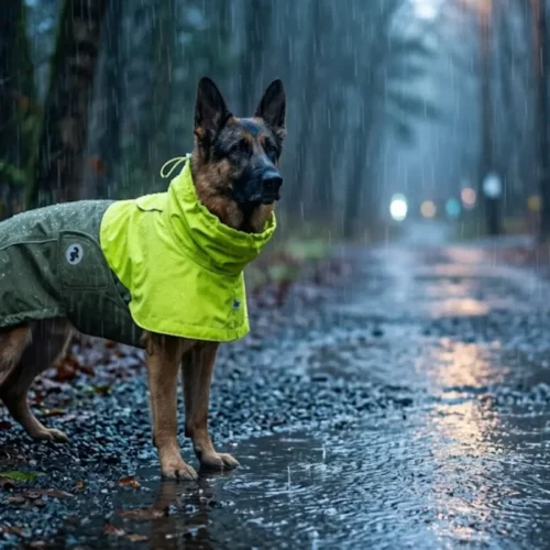 Waterproof coating dog raincoat material