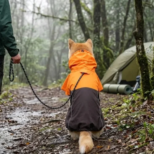 How to measure the size of the dog raincoat for protecting the belly?